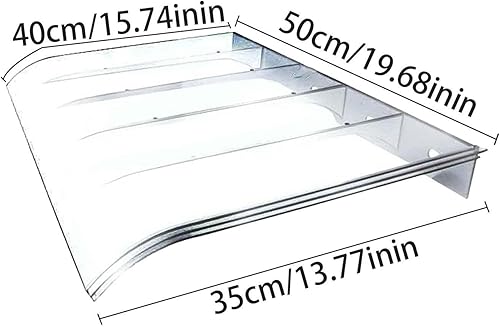 Miniatura 2 de Toldo para puerta delantera, toldo para ventana al aire libre, toldo para puerta, toldo de puerta exterior resistente al viento, toldo transparente,
