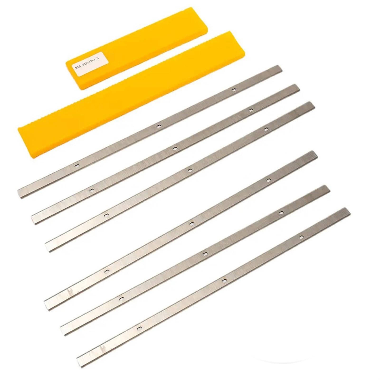 6 Pezzi Lame Pialla Elettrica HSS 333x12x1.5mm, Per Metabo DH330 DH316