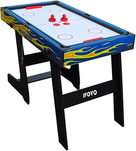 Miniatura 5 de IFOYO Mesa de juego combinada multifuncional 4 en 1 de 48 pulgadas  4 pies, mesa de hockey, mesa de futbolín de fútbol, mesa de billar, mesa de