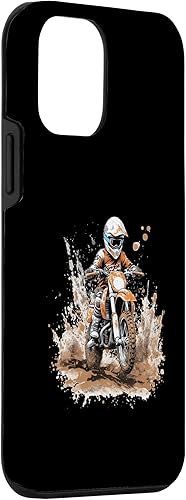 Miniatura 3 de iPhone 12 mini bici de la suciedad coloridas motos de motocross para niños caso