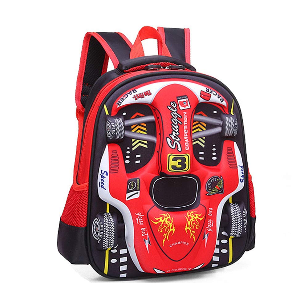 TNFHSOFT Voitures De Sport Cartables Imprimés En 3D Voitures De Course Sacs À Dos Scolaires Garçons Filles Sac À Dos Personnalisé Sac D'école Primaire Étudiant Enfants Bookbag 42x30.5cm