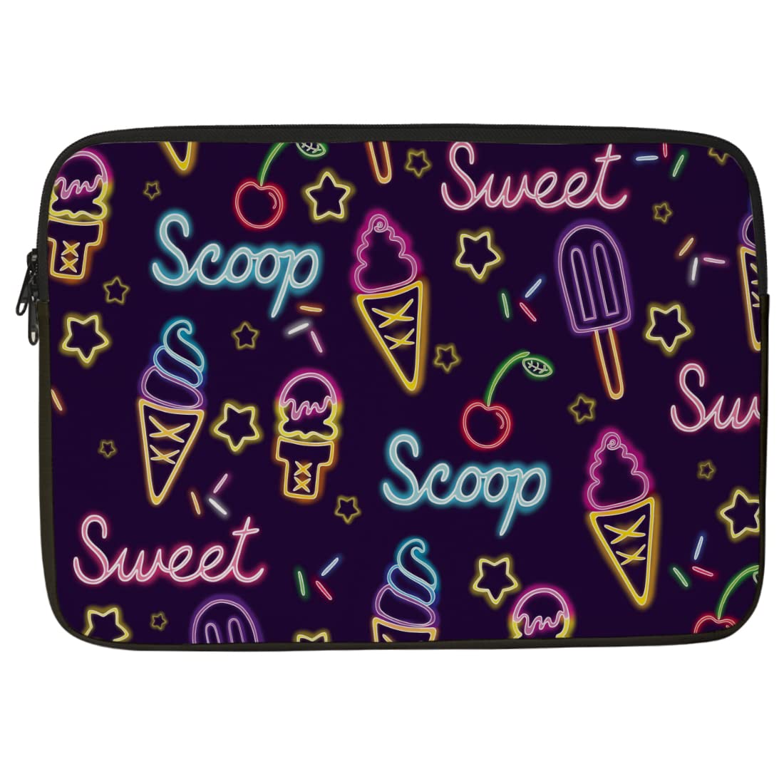Crazyify Sweet & Scoop Printed Laptop Sleeve/Laptop Case Cover/Laptop Bag 14 inch with Shockproof & Waterproof Linen On All Inner Sides | MacBook/Laptop Sleeve for Men & Women (B0B49QQMWW) Amazon Price History, Amazon Price Tracker