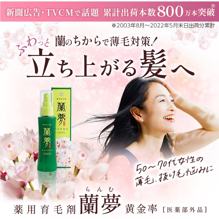 Amazon | 【公式】 蘭夢黄金率 100ml 単品 育毛剤 女性用 男性用 医薬 