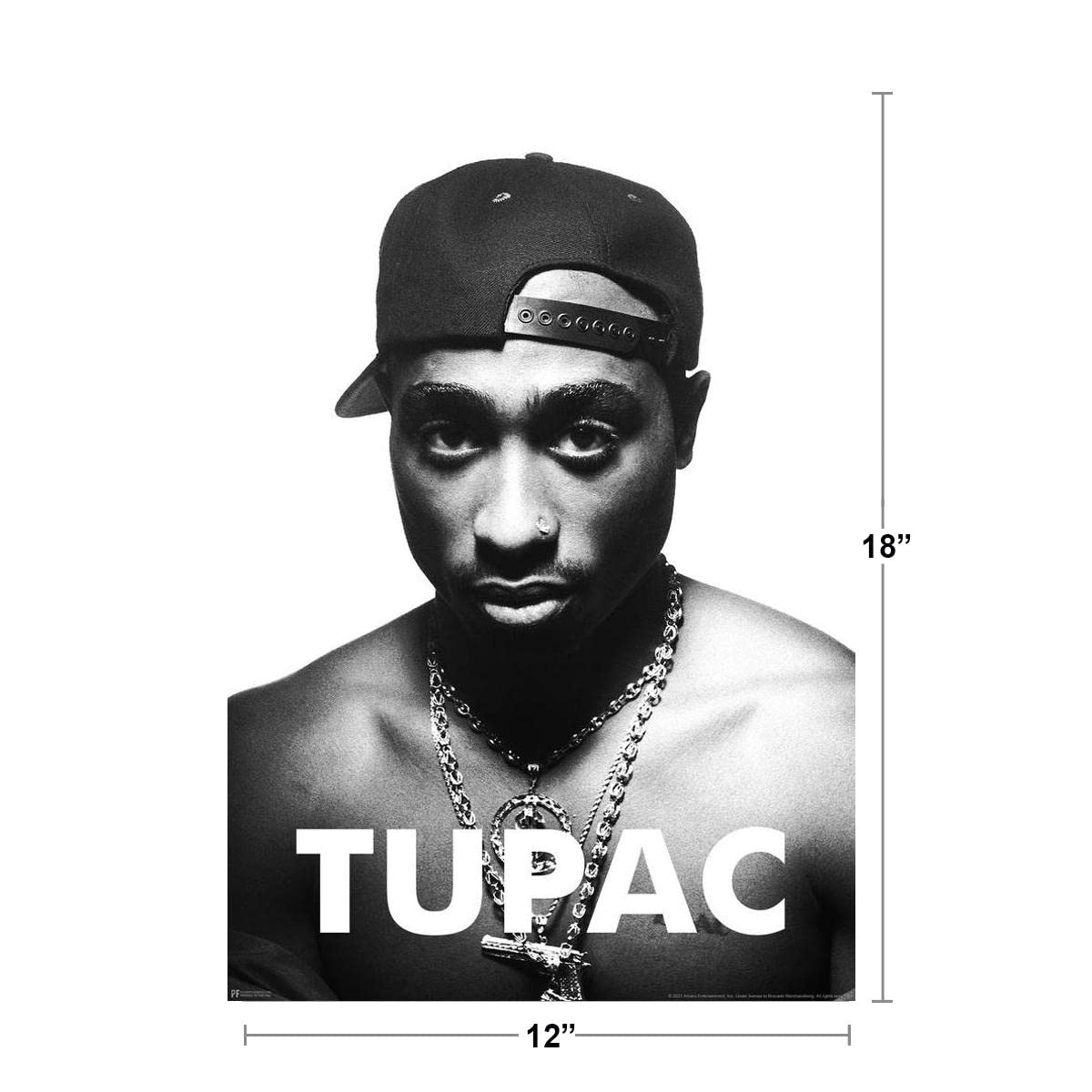 90s vintage poster「2 PAC」 Tupac Shakur 2Pac Motorcycle 90s Rap Music Photo Print