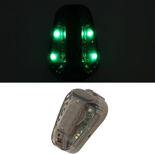 Miniatura 8 de CHICIRIS Luz militar para casco, luz de señal de supervivencia militar, nailon antideslizante impermeable para exploración al aire libre