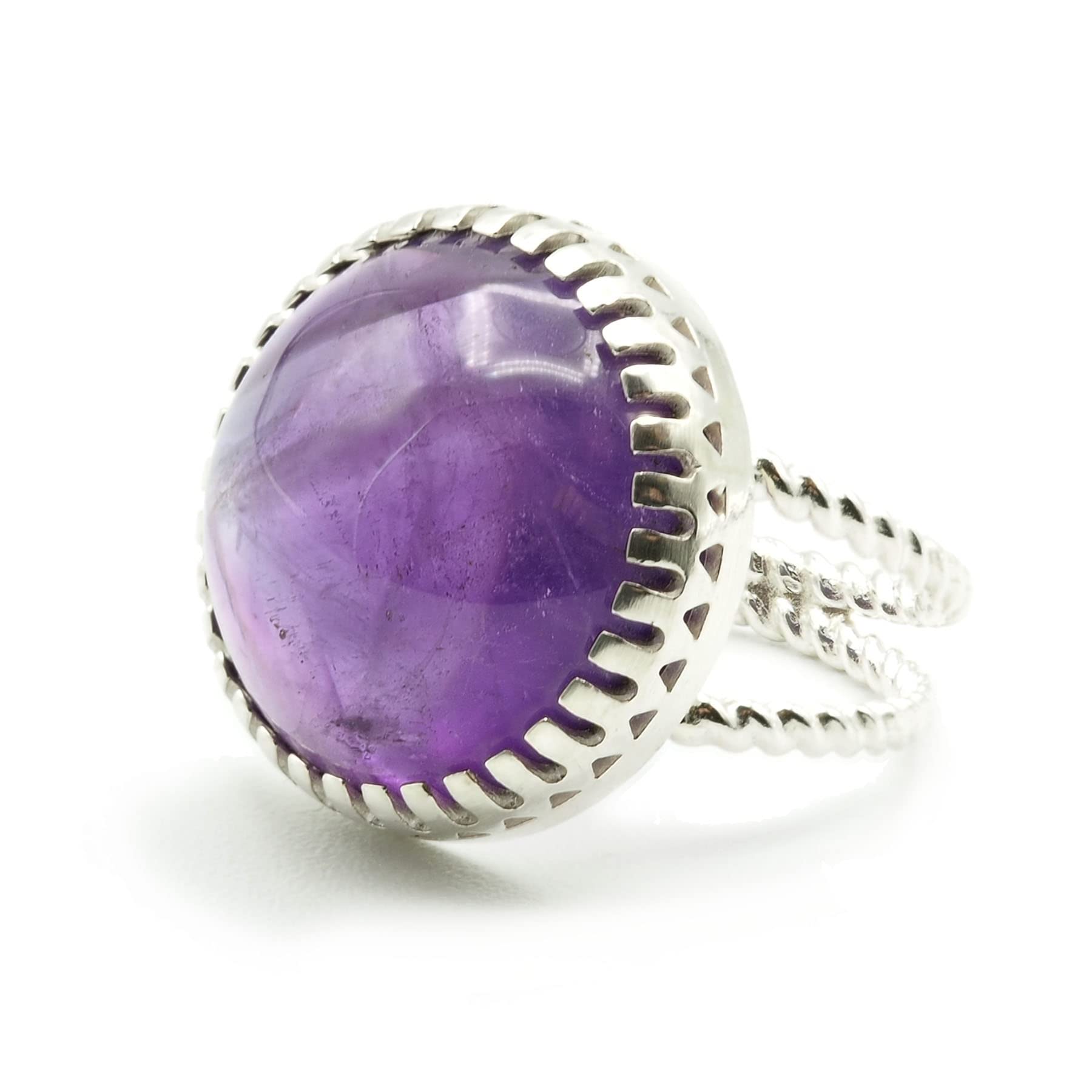 MEKI`S Anillo Plata 925 y Amatista