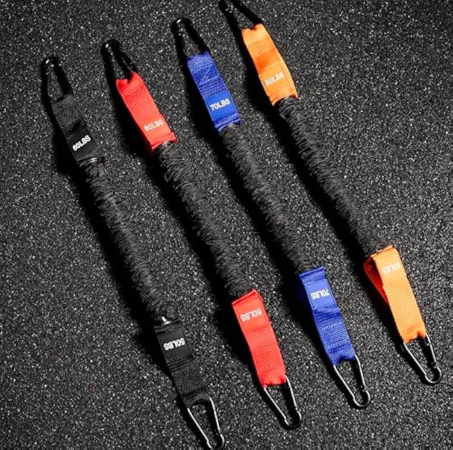 Pull Up Assist Band with 4 Different Resistance Bands - 50,60,70,80 Total 260lbs, Heavy Duty Pull Up Resistance Bands with Adjustable Height and Foot Rest - Pull Up Assistance Band Endeavor