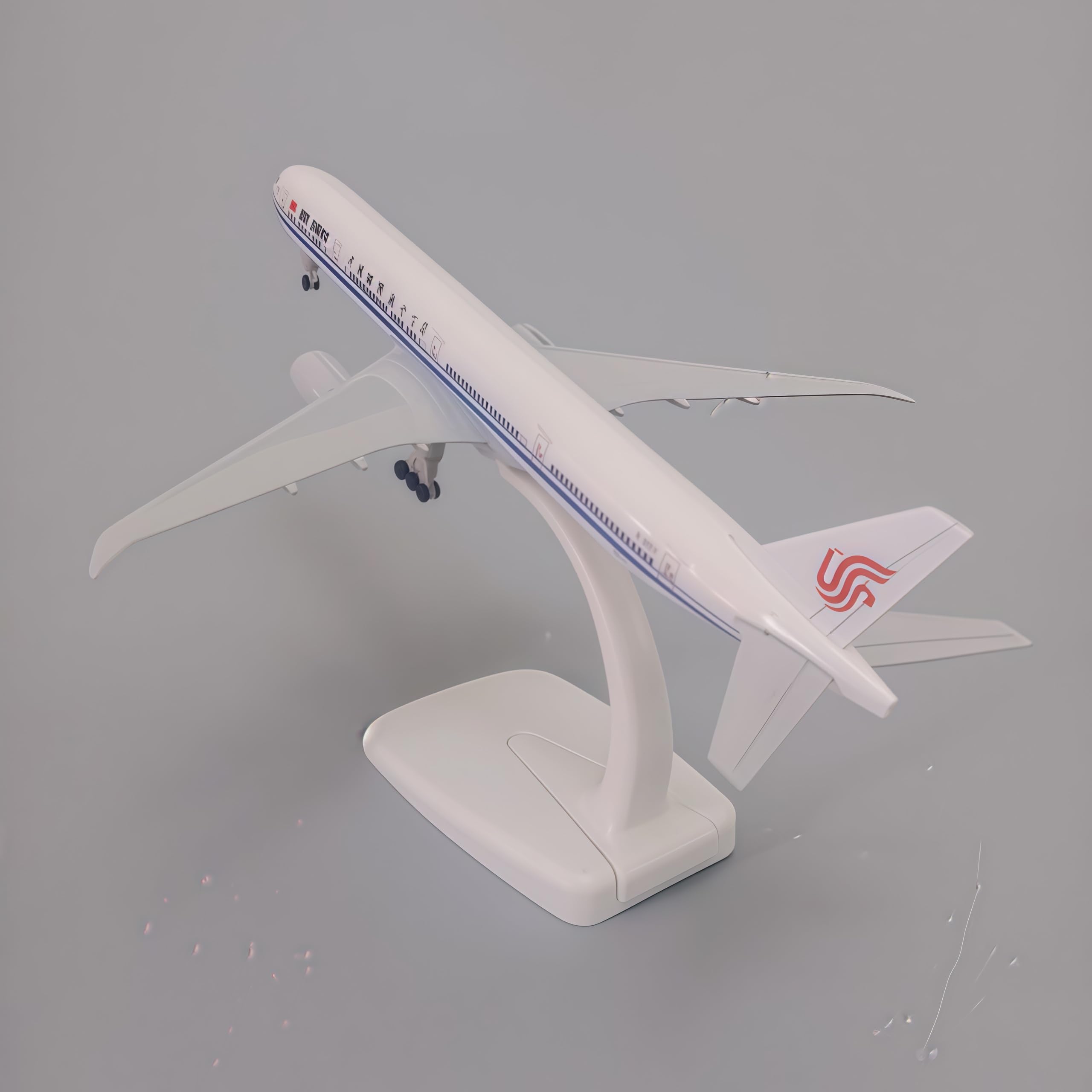 Lgsrsnxhtx B777 Model Plane 20Cm Model Plane 1/300 Diecast Metal Airplane Model China B777 With Stand Aircraft Collectible For Aviation Enthusiasts,Desktop Decor Gift For Adult