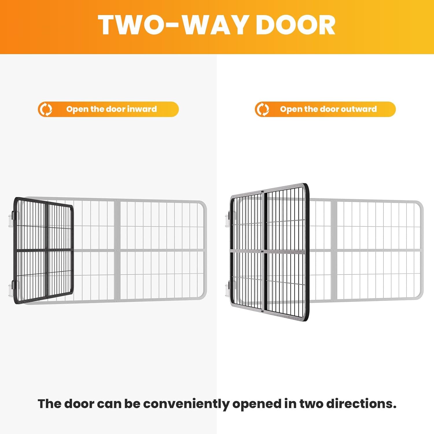 Horse Stall Gates 48" W x 24" H European Yoke,Stall Guards for Horses to Keep Horse Securely,Heavy-Duty Steel Grill Door for Horse Stable,Durable, Ventilation (48 x 24 w/o Yoke)
