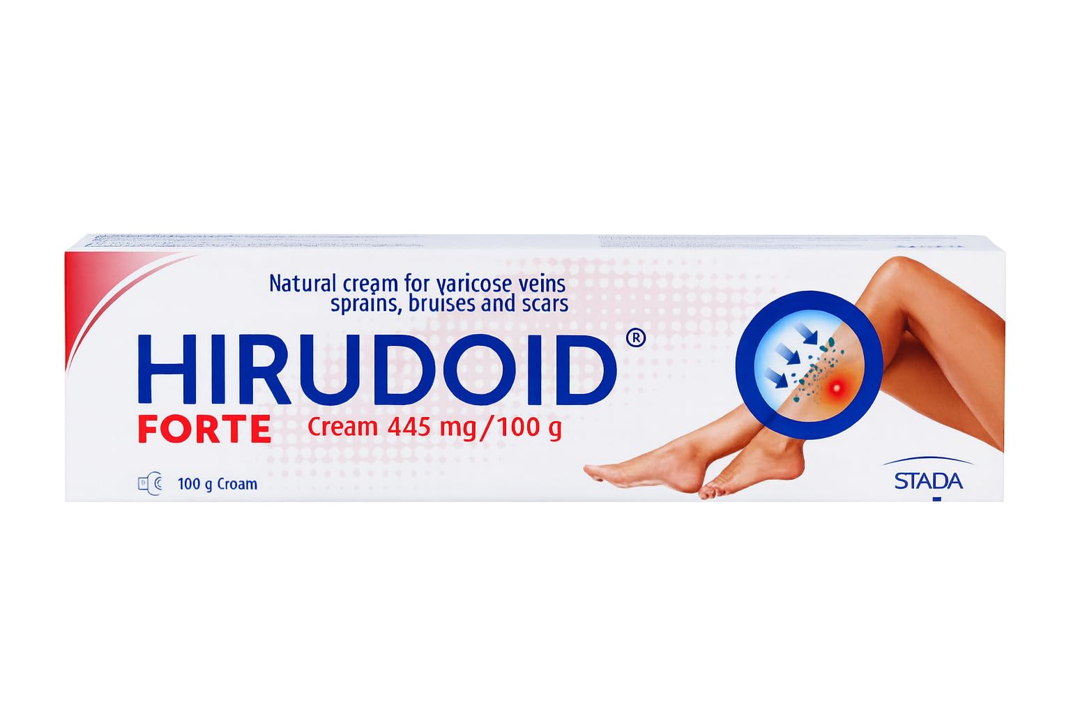 HiruCream Forte 100g Cream for Veins Bruises Scars sprains, Made in Germany