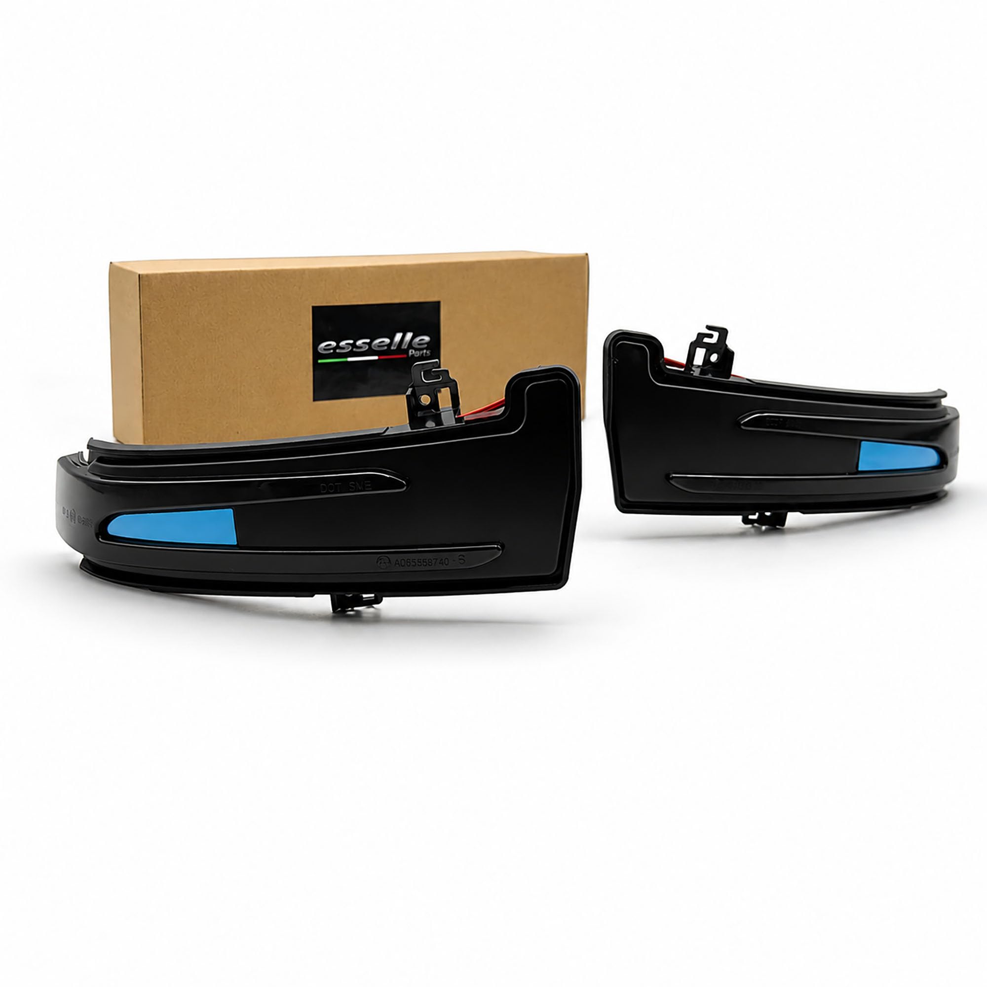 Frecce LED Dinamiche Specchietti compatibile con Mercedes Classe A W176, Classe B W246, CLA W117, GLA X156, GLK, Classe C W204, Classe E W212, CLS W218, Classe S W221, Indicatori Laterali Sequenziali