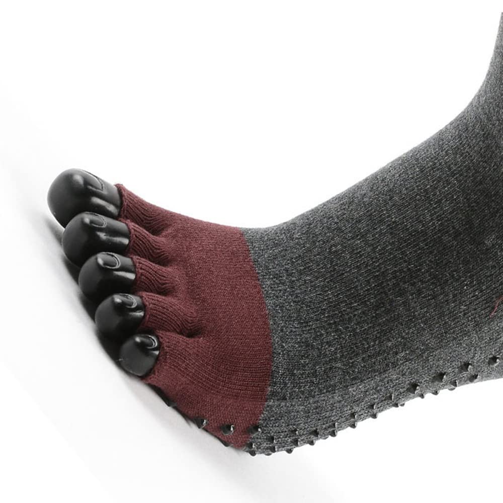 2Pair Agarre Antideslizante Sin Dedos Calcetines De Yoga Sin Dedos Desnudos Calcetines De Yoga Sin Tirantes