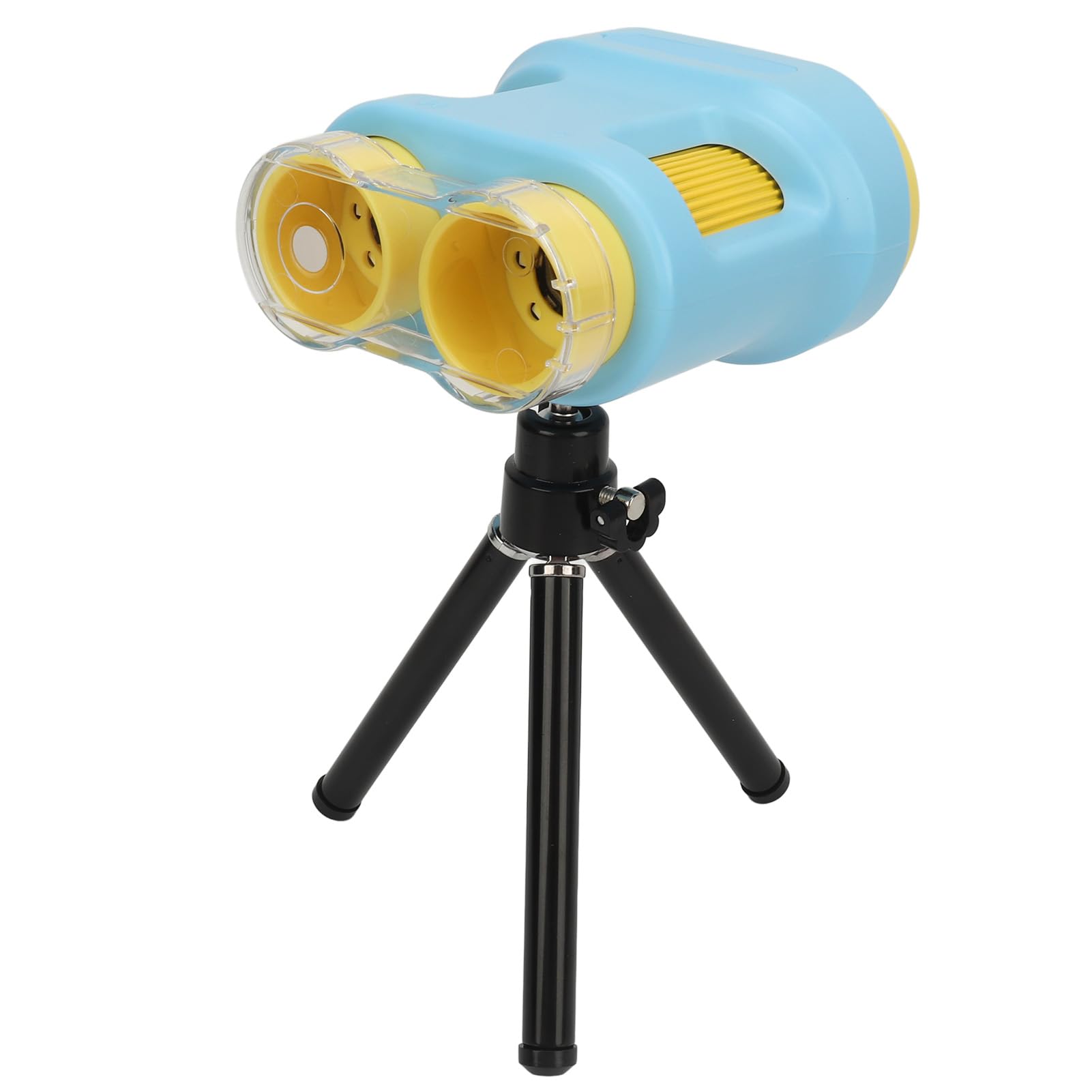 Mikroskop Cyfrowy z Podwójnym Obiektywem i Powiększeniem 1000X dla Dzieci, Zabawkowy Aparat Naukowy 1080P ze Statywem, 6 Slajdów w Zestawie (BLUE)