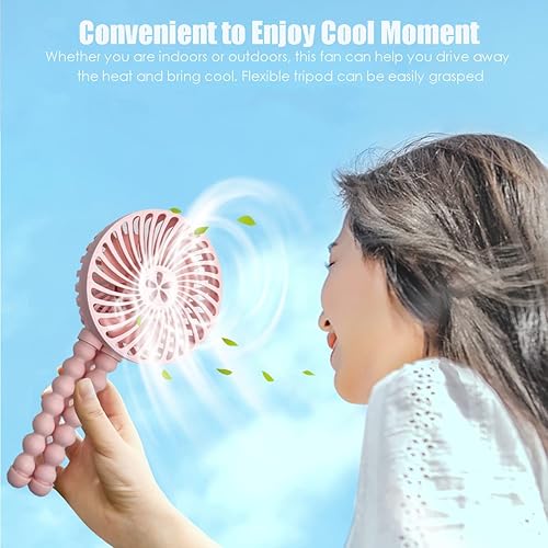 Miniatura 4 de Ventilador de cochecito, ventilador portátil para cochecito, mini ventilador personal a pilas, ventilador de mano con clip para bebé con trípode