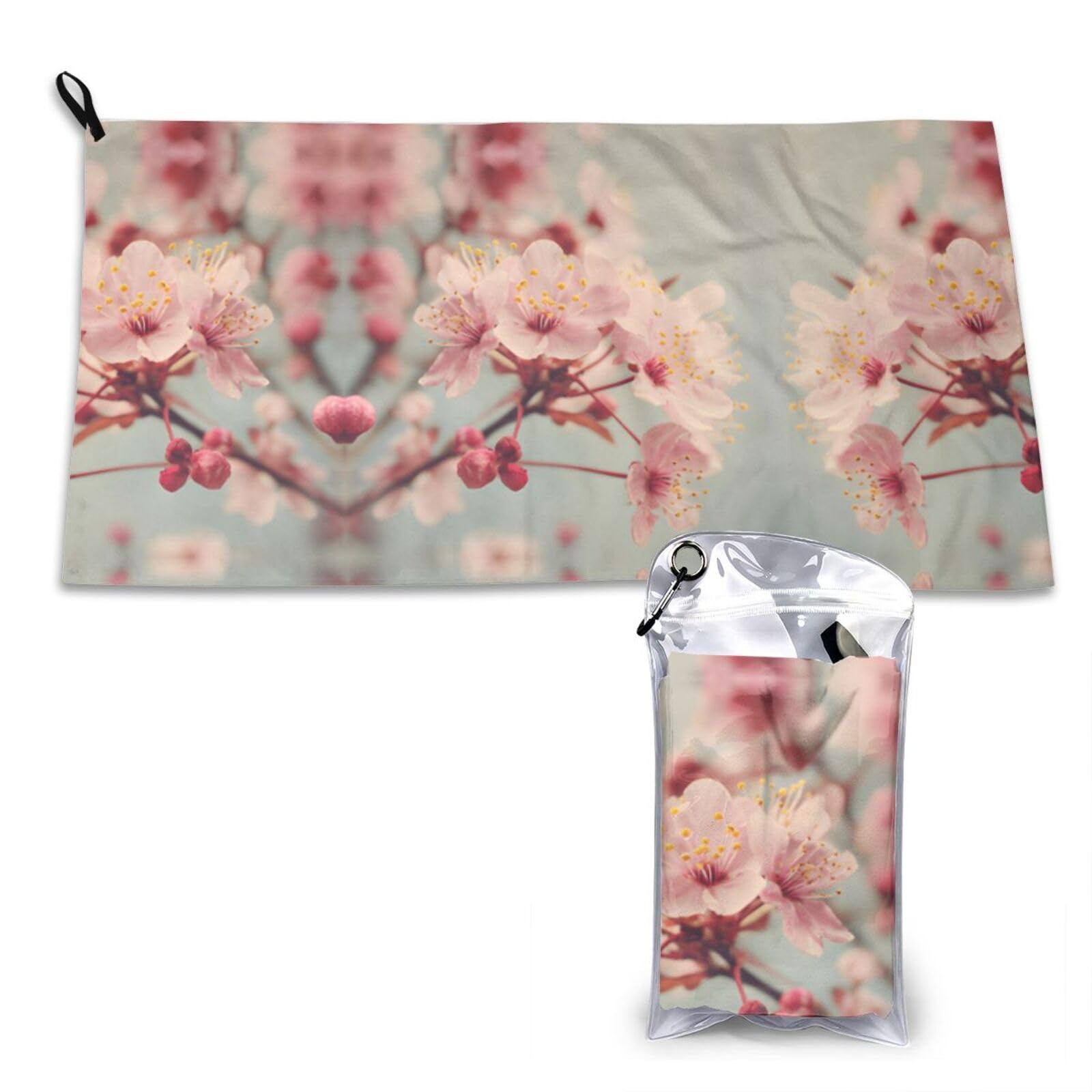 WXWJSHMGC Vintage Cherry Blossoms Print Cooling Towel, Gym Towel,Cooling Towels For Neck, Soft Breathable Travel Cool Towel,Sports Towels For Gym,Camping