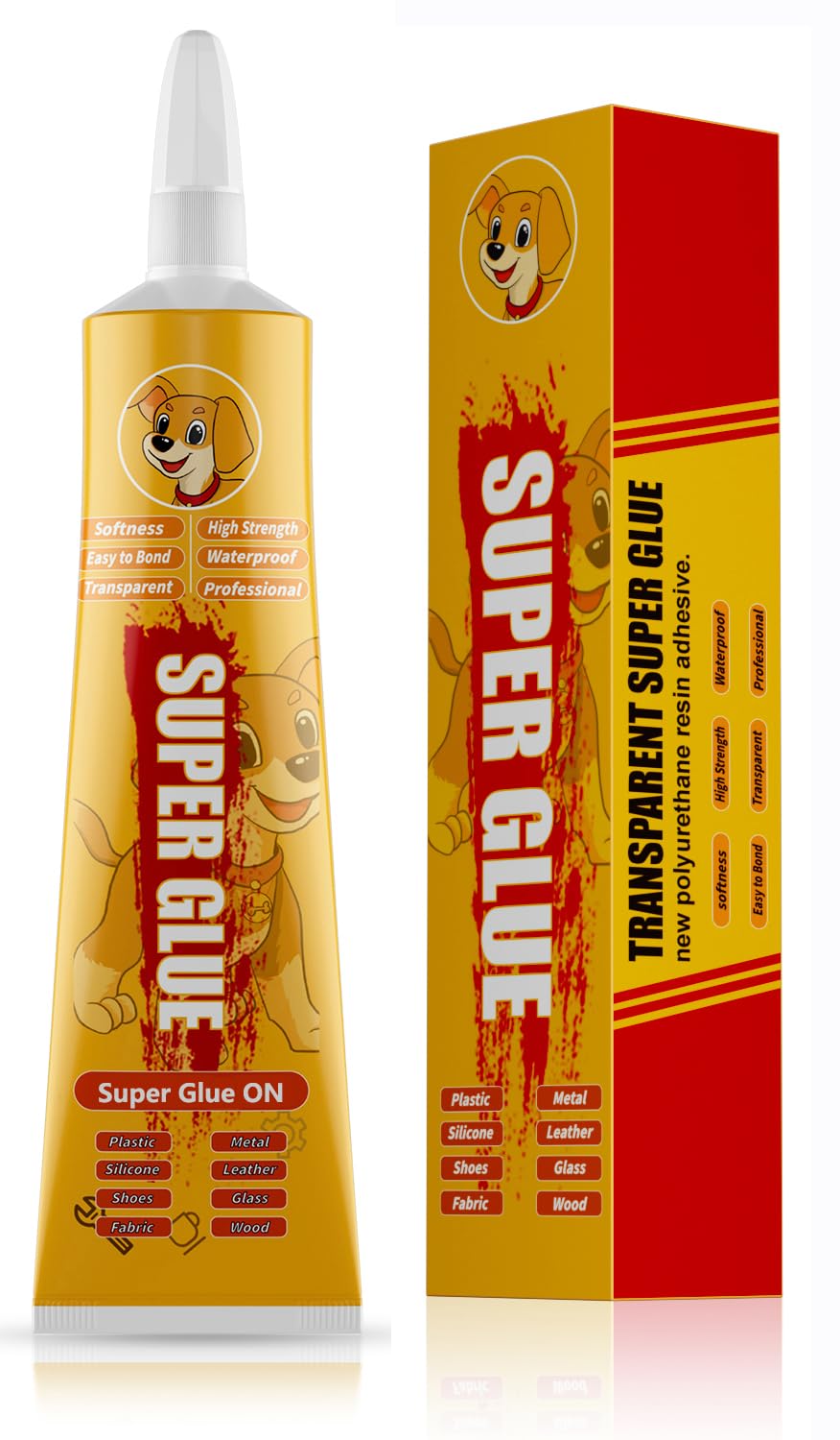 Super Pegamento Extra Fuerte Calidad Premium Adhesivo Vidrio Goma Lea