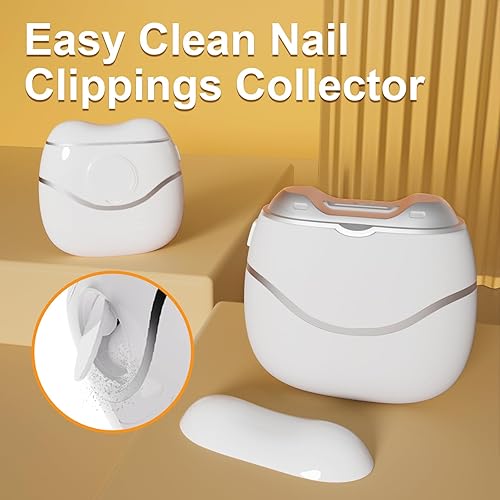 Miniatura 6 de Cortaúñas eléctrico, recortadora de uñas con almacenamiento de clips de uñas, cortaúñas automático con batería AAA para adultos, personas mayores,