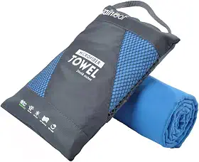 Rainleaf Toalha de microfibra perfeita para viagem, academia e acampamento. Secagem rápida - super absorvente - ultra compacta - leve. Adequado para viagem, praia, chuveiro, mochilão, piscina