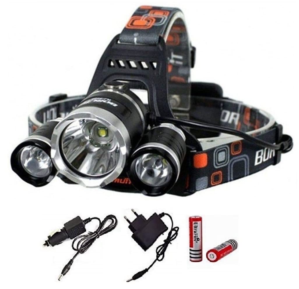 JAMUNESH Upto 1000 m (1 km) Range Rechargeable Head Torch with Lithium-ion Battery for Farmers, Fishing, Camping, Hiking, Cycling, Running (B096XN8MZL) Amazon Price History, Amazon Price Tracker