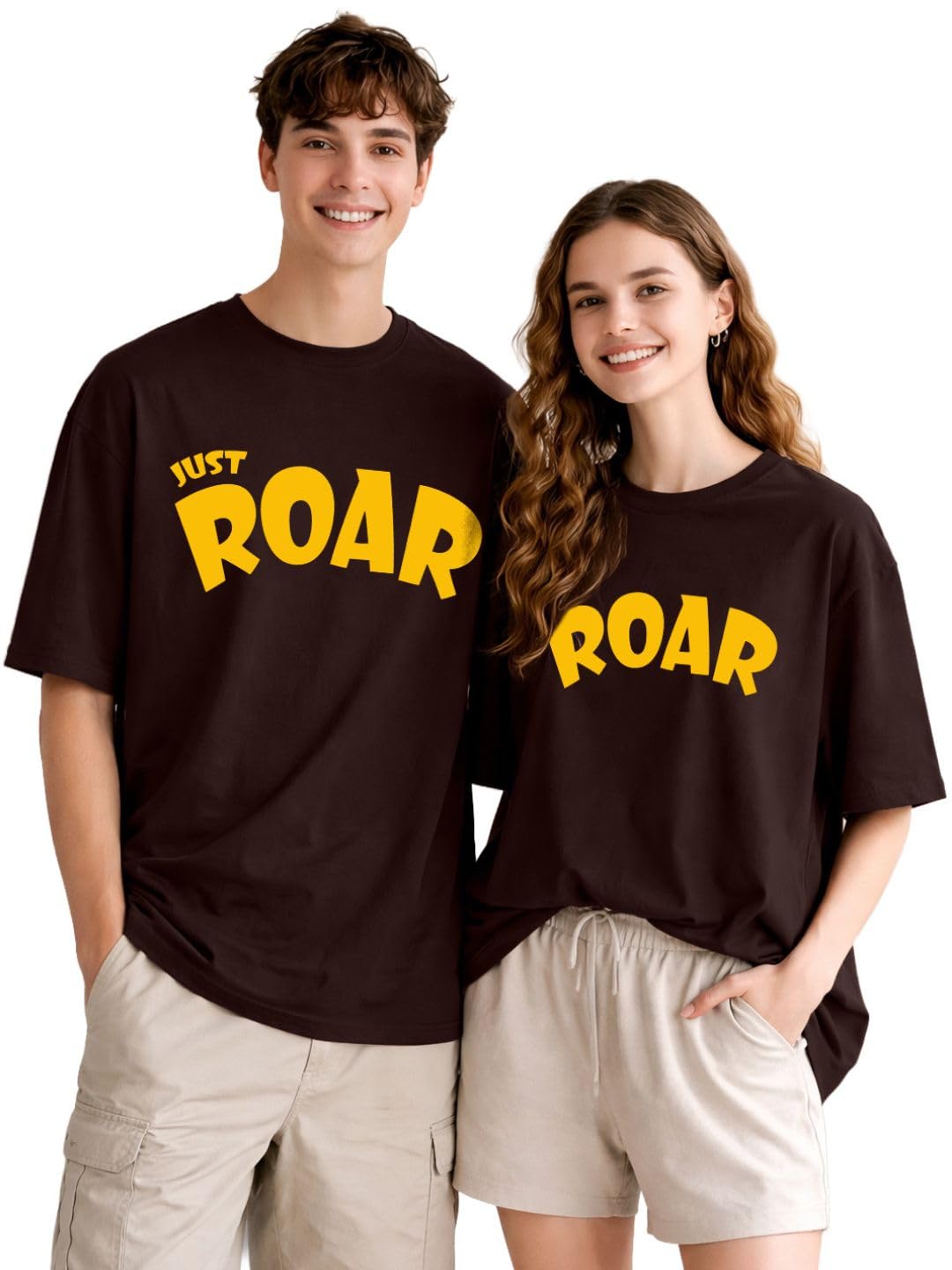 leotude Couple Combo Men’s Oversized T-Shirt & Women’s Drop Shoulder Tshirt-picture-40