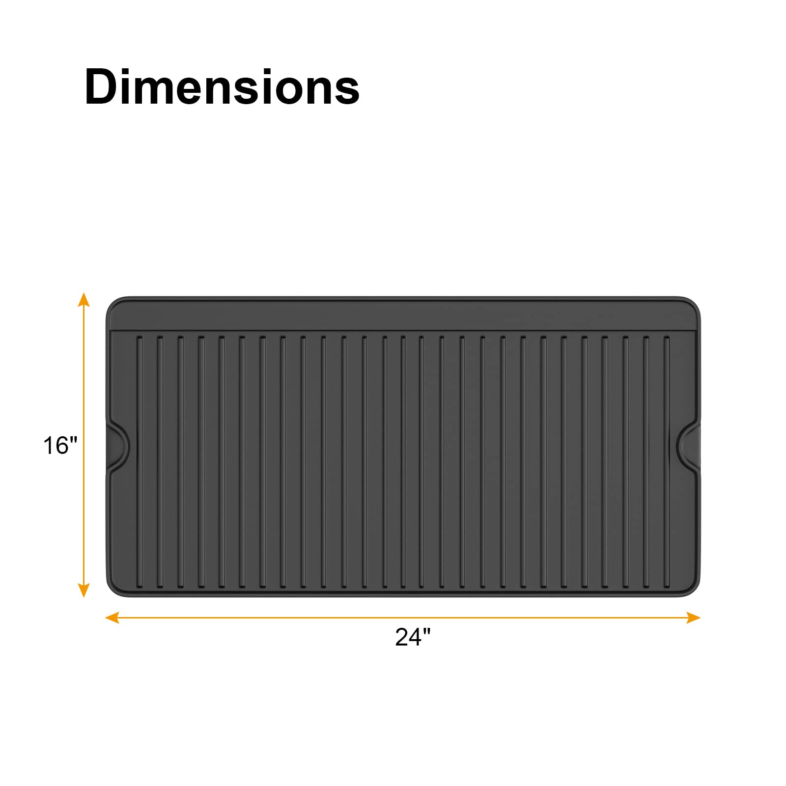 Reversible Pre-seasoned Cast Iron Griddle for Camp Chef TB90, TB90LW, TB90LWG, TB90LWG15, EX90LW, SPG90B, GB90D,Accessories for Camp Chef Professional Flat Top Griddle,16'' x 24''