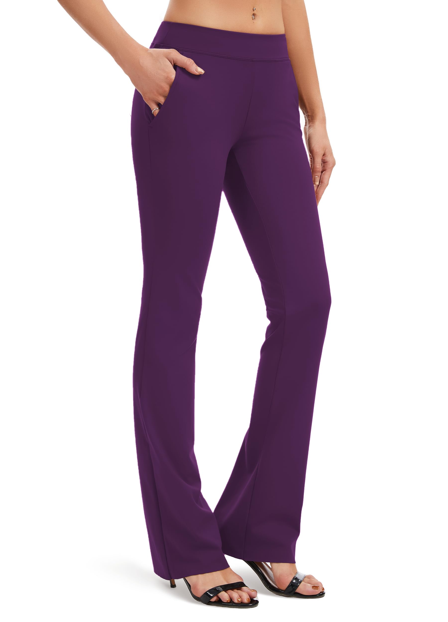 SAFORT Regular/Tall Bootcut Yoga Hose mit 71cm/76cm/81cm/86cm Schrittlänge Lange Bootleg-Hose Sporthose Lang