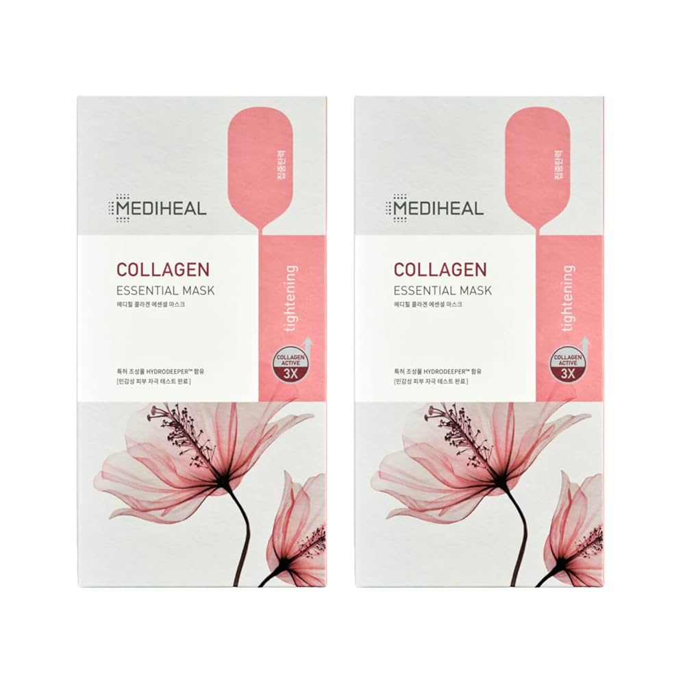 プランエス　　おまけMEDIHEAL COLLAGEN シートマスク MEDIHEAL Collagen Essential Mask Core Firming 10 Sheets