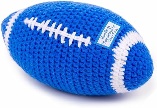 Emotional Support Crochet - Soft Football Gifts for Adult Youth, Stress Relief Crochet Gifts for College Students, Emotional Support Plush for Players, Fans - Football Party Decorations & Favor