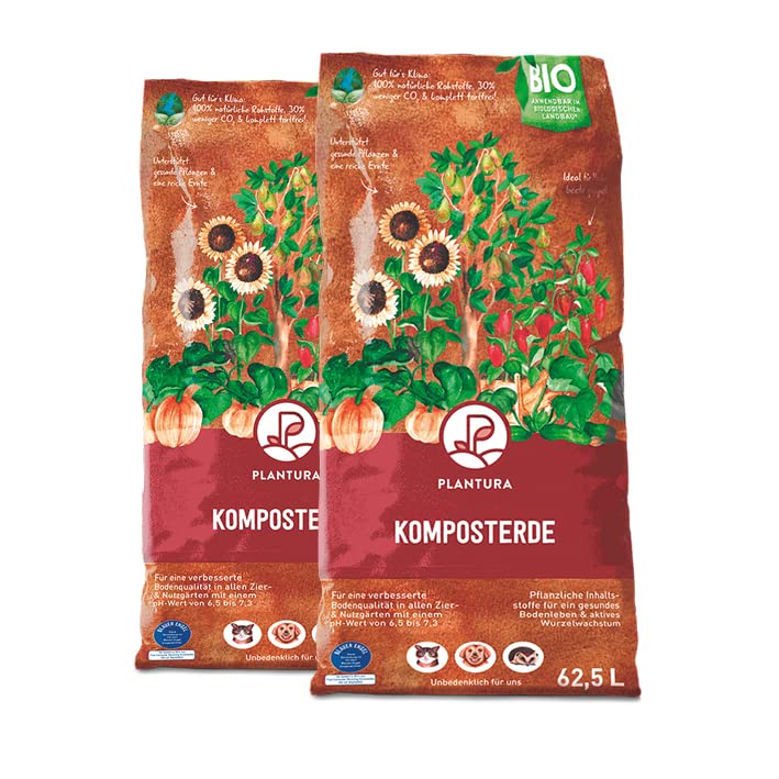 Plantura Bio Komposterde, 125 L, torffrei & klimafreundlich, auch als Hochbeeterde