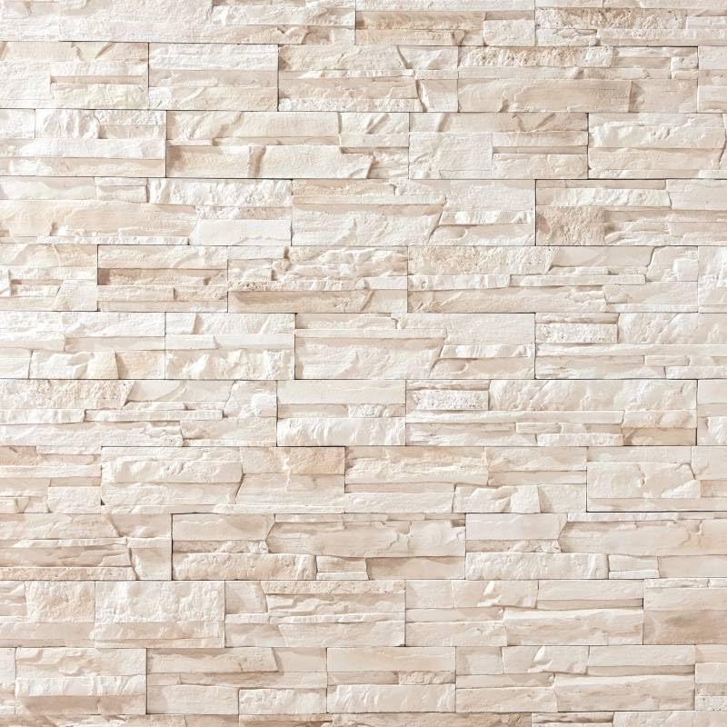 Parement imitation pierre beige béton 0,52 m2