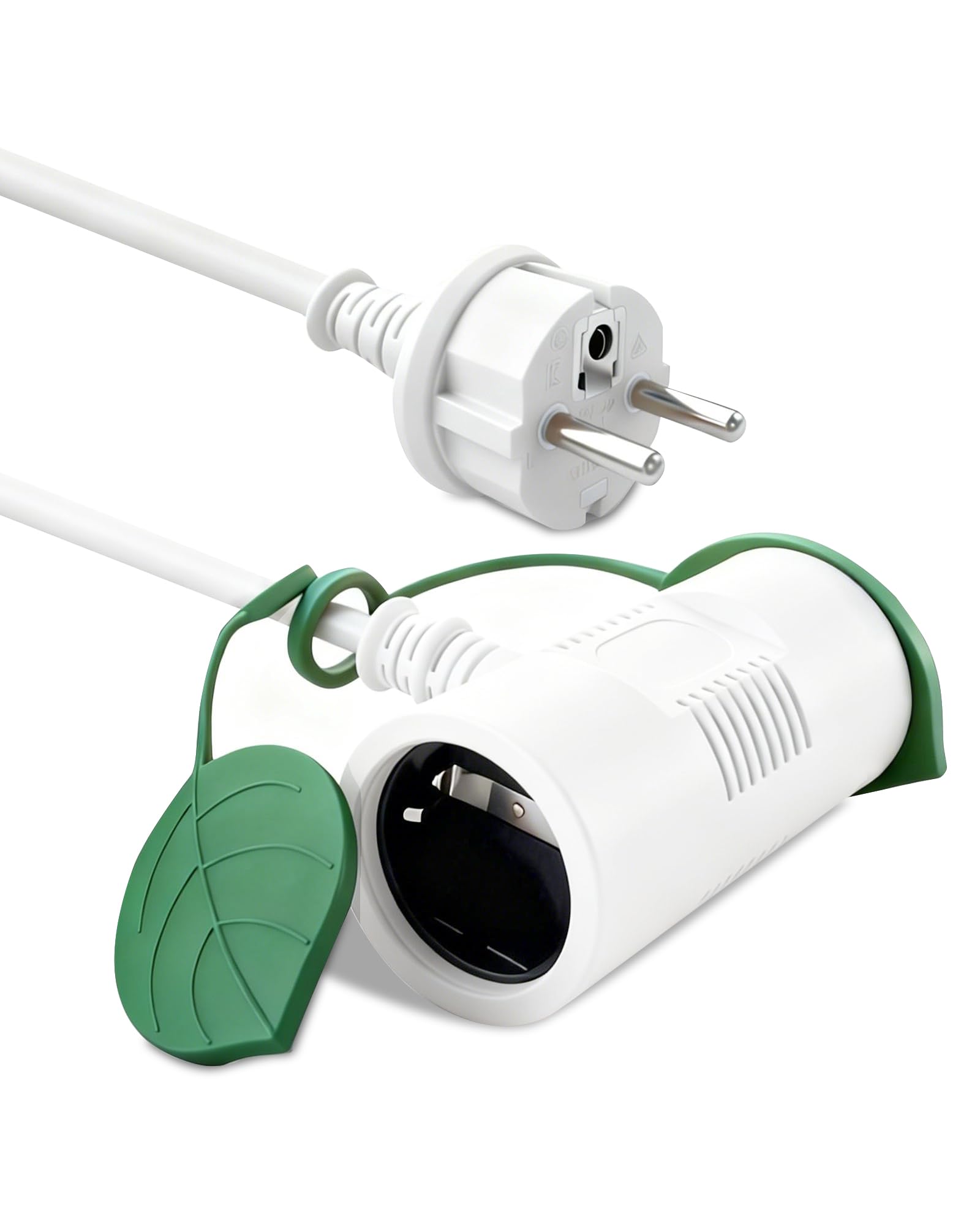 XINWANG 20m IP44 H05VV-F Verlängerungskabel, Weiß, 2 Schuko | H05VV-F 3G1,5mm² mit 2 geschützten Schuko-Steckdosen für zeitweisen Außeneinsatz im Garten, auf Terrasse und bei DIY