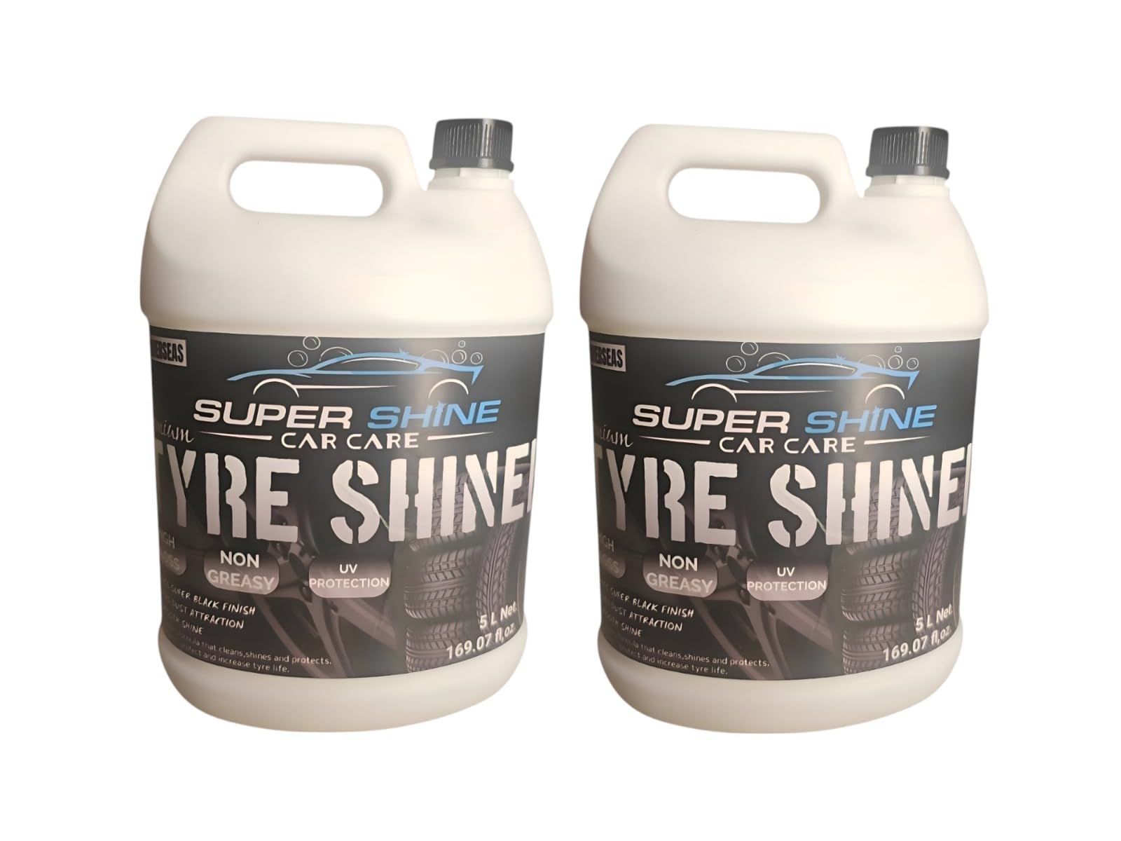 Super Shine Car Care Tyre Shiner + tyre Shiner for Car and Bike (5ltr) Pack of 2-image-17