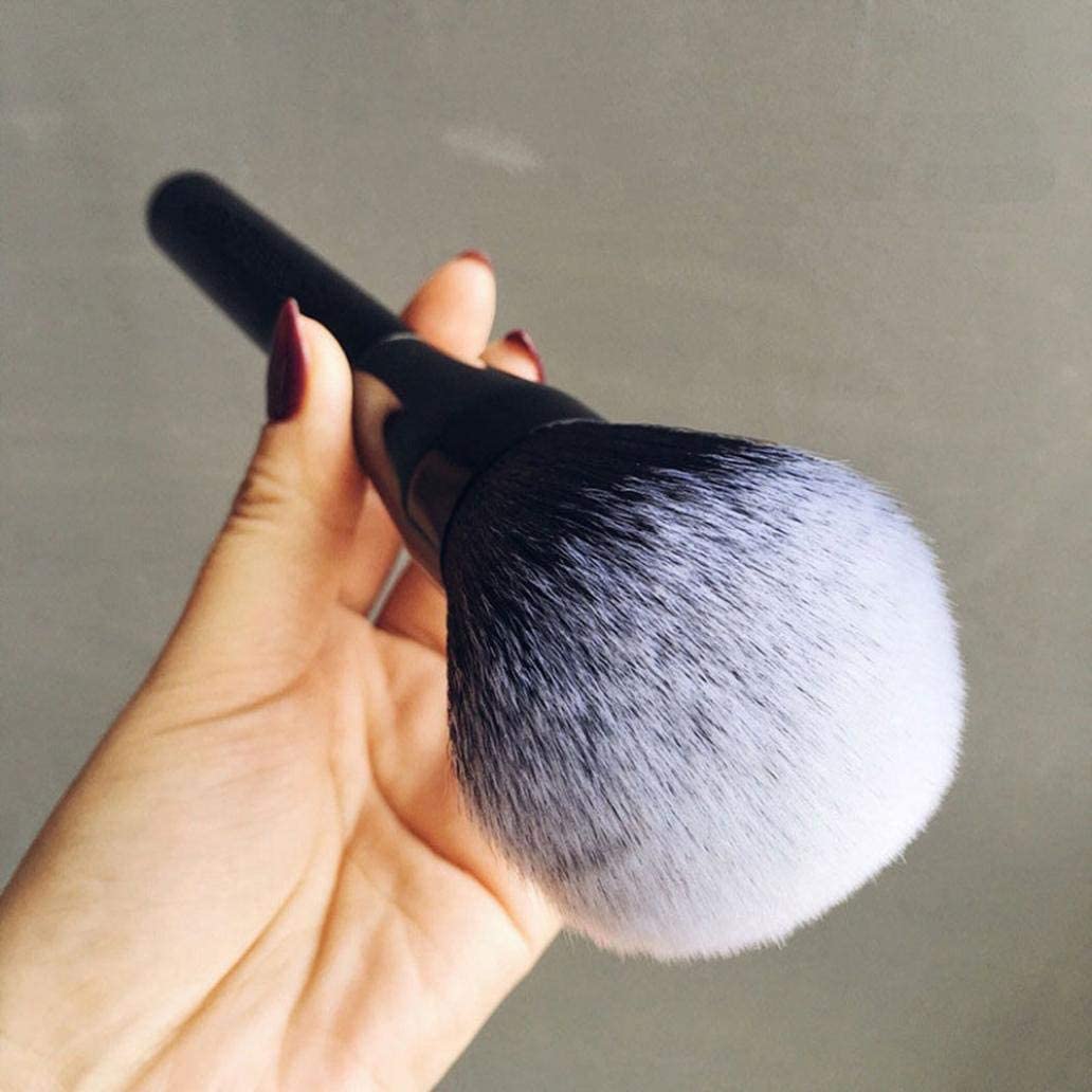 Jibaro Large Foundation Brush Powder Mineral Brush and Flat Top High-Density Magic Hexagon Face Kabuki Brush with Makeup Beauty Blender for Flawless Powder, Blending Liquid or Cream Cosmetics 4