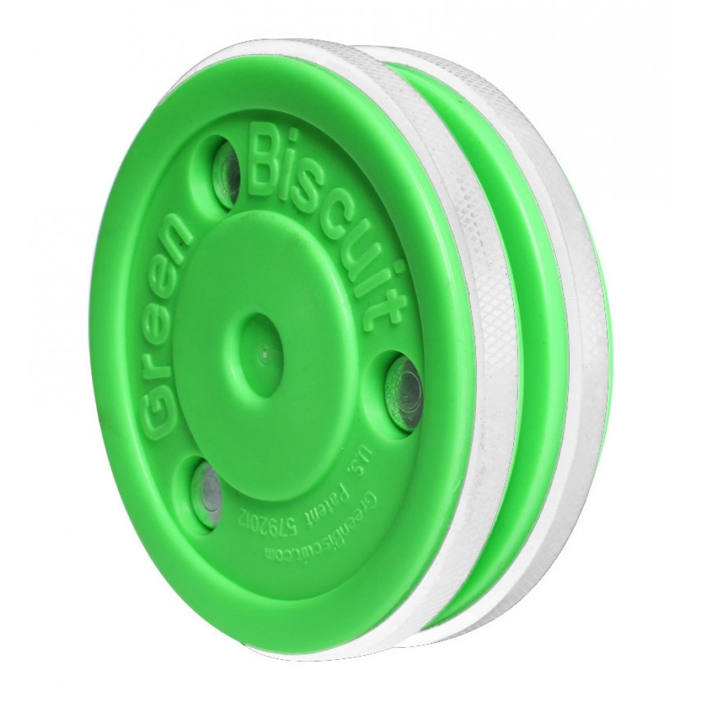 Green Biscuit Ice Hockey Training Puck - Pro