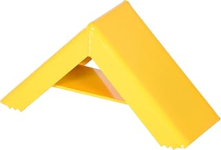 Vestil SWC-22 Steel Wheel Chock 17 In. x 6 In. x 9-1/16 In. Yellow
