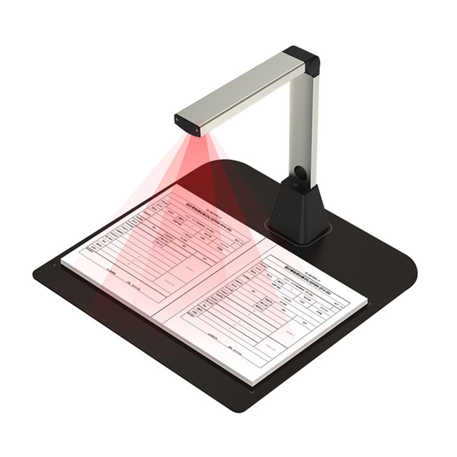 Scanner de documents, scanner de livre portable, objectif 22 millions, projection en temps réel, retrait automatique des doigts, correction d'aplatissement en un clic