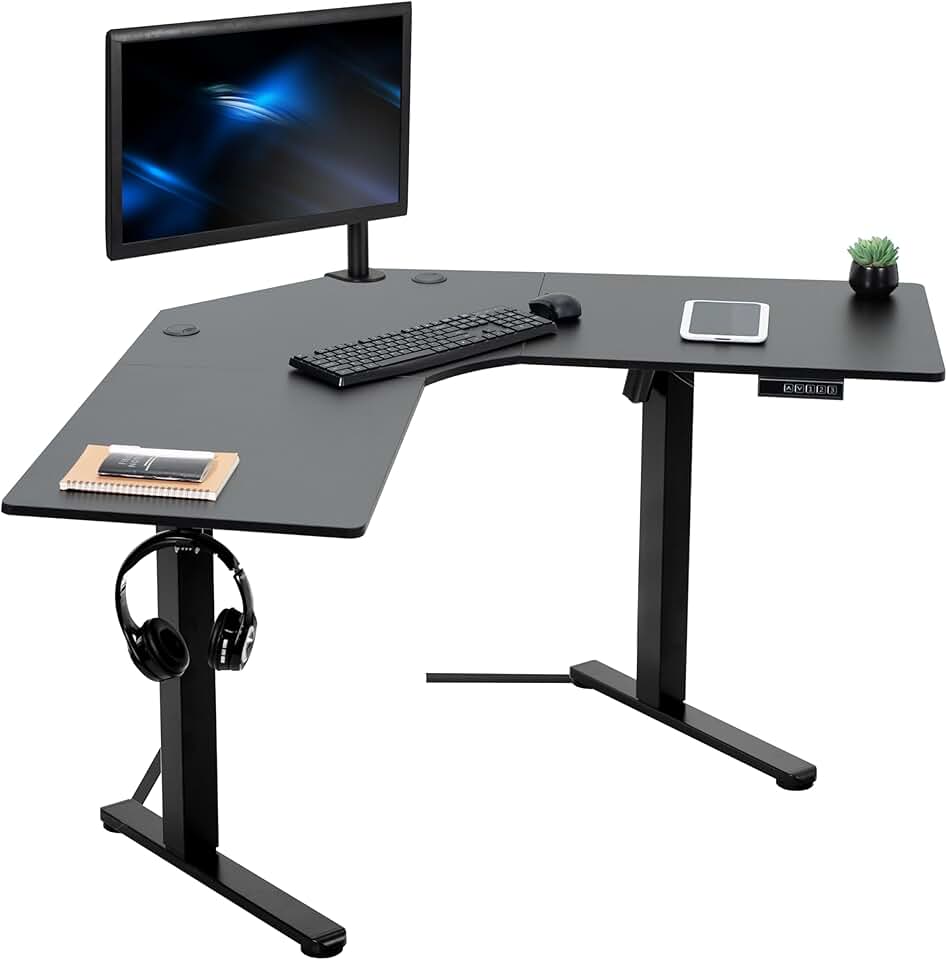VIVO Electric Corner L-Shaped 47 x 47 in Standing Desk