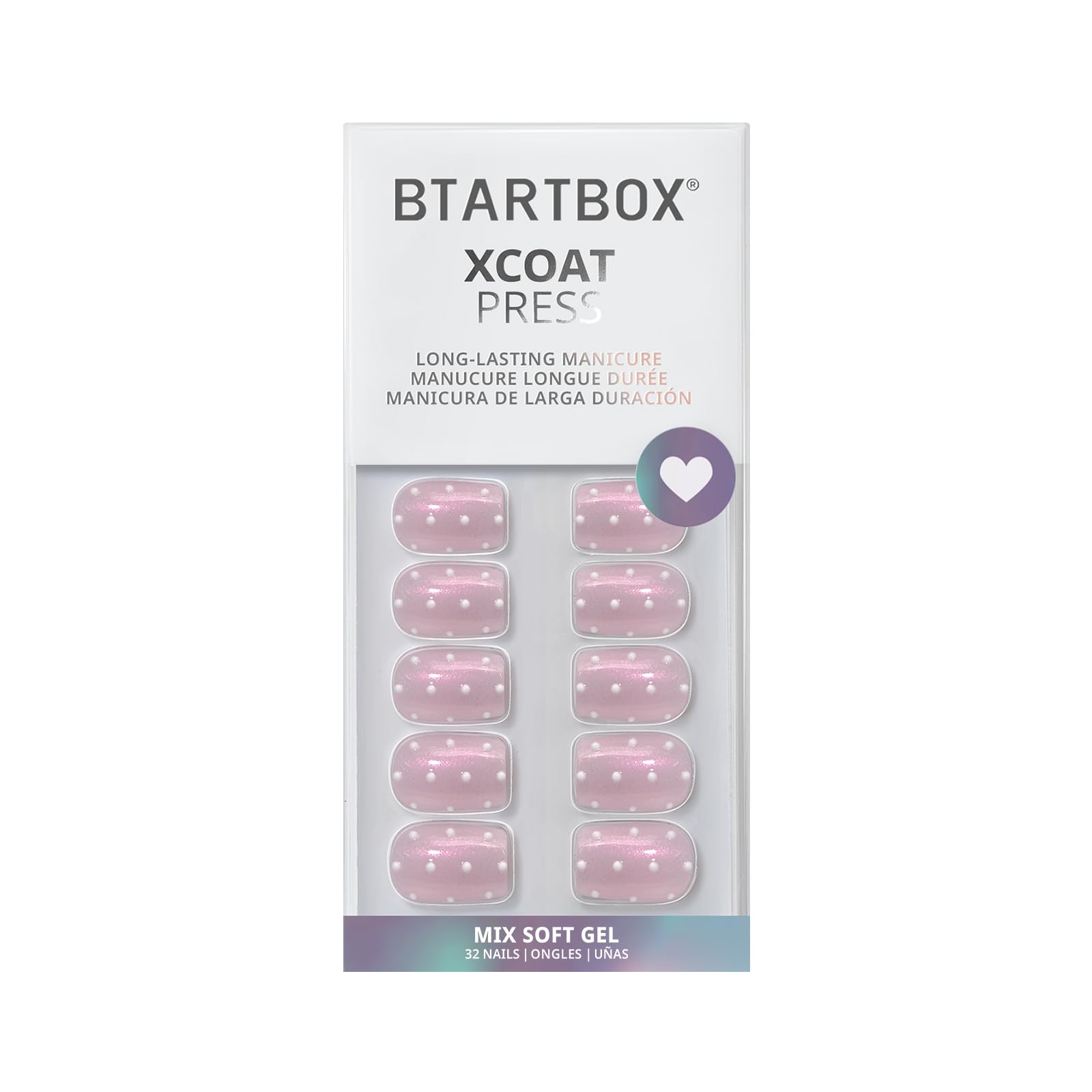 BTArtbox Press On Nails French Tips - 32 Pcs Short Square False Nails With Nail Glue and Adhesive Nail Tabs, No Fade Out Stick On Nails in 16 Sizes, Soft Gel Fake Nail for Women, Classic White — view 148