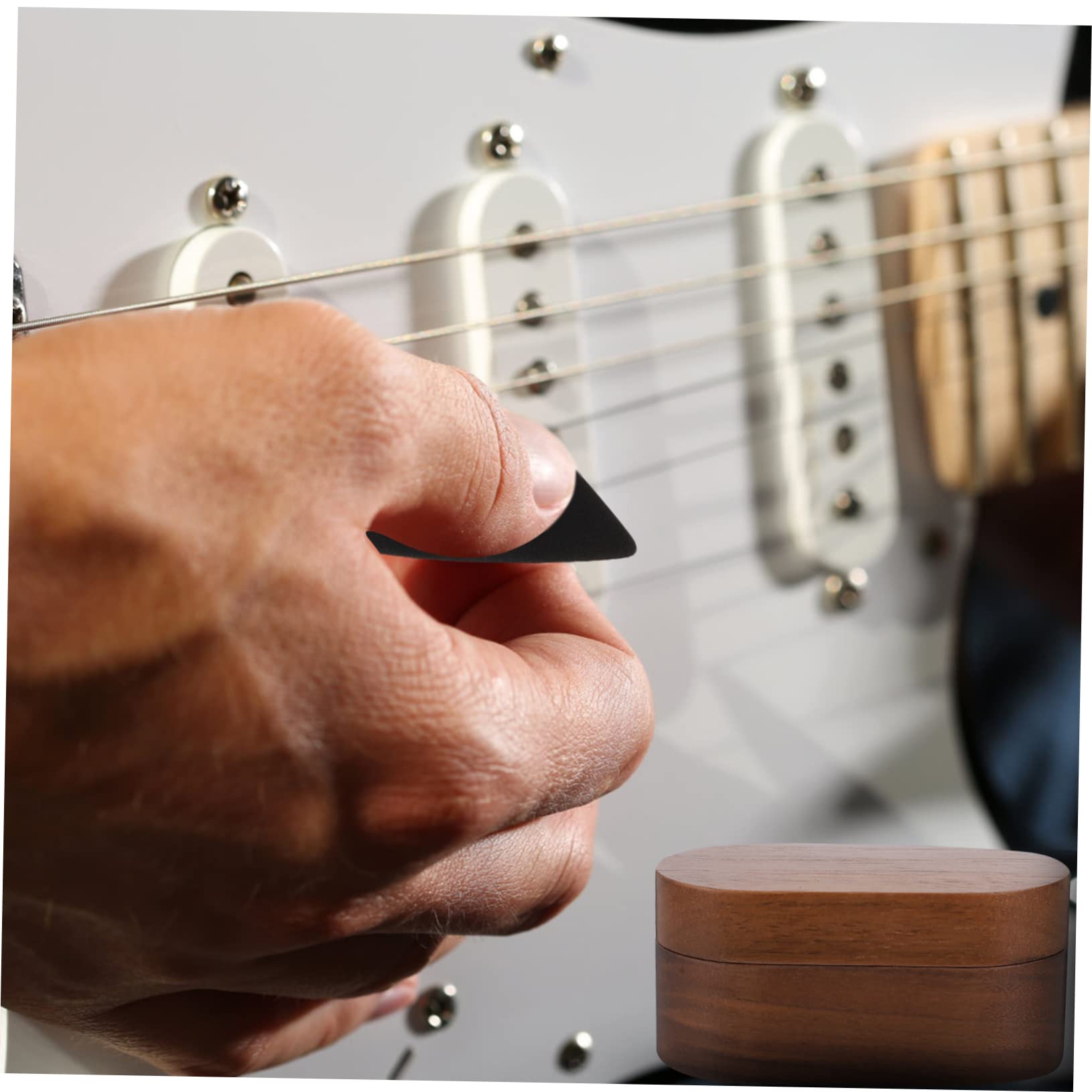 ibasenice 4stücke Guitar Picks Aufbewahrungsbox Teiliges Aus Kompakte Und Tragbare Plectrum-Organizer Und Geeignet Für Gitarristen Schützt Und Sortiert Ihre Picks