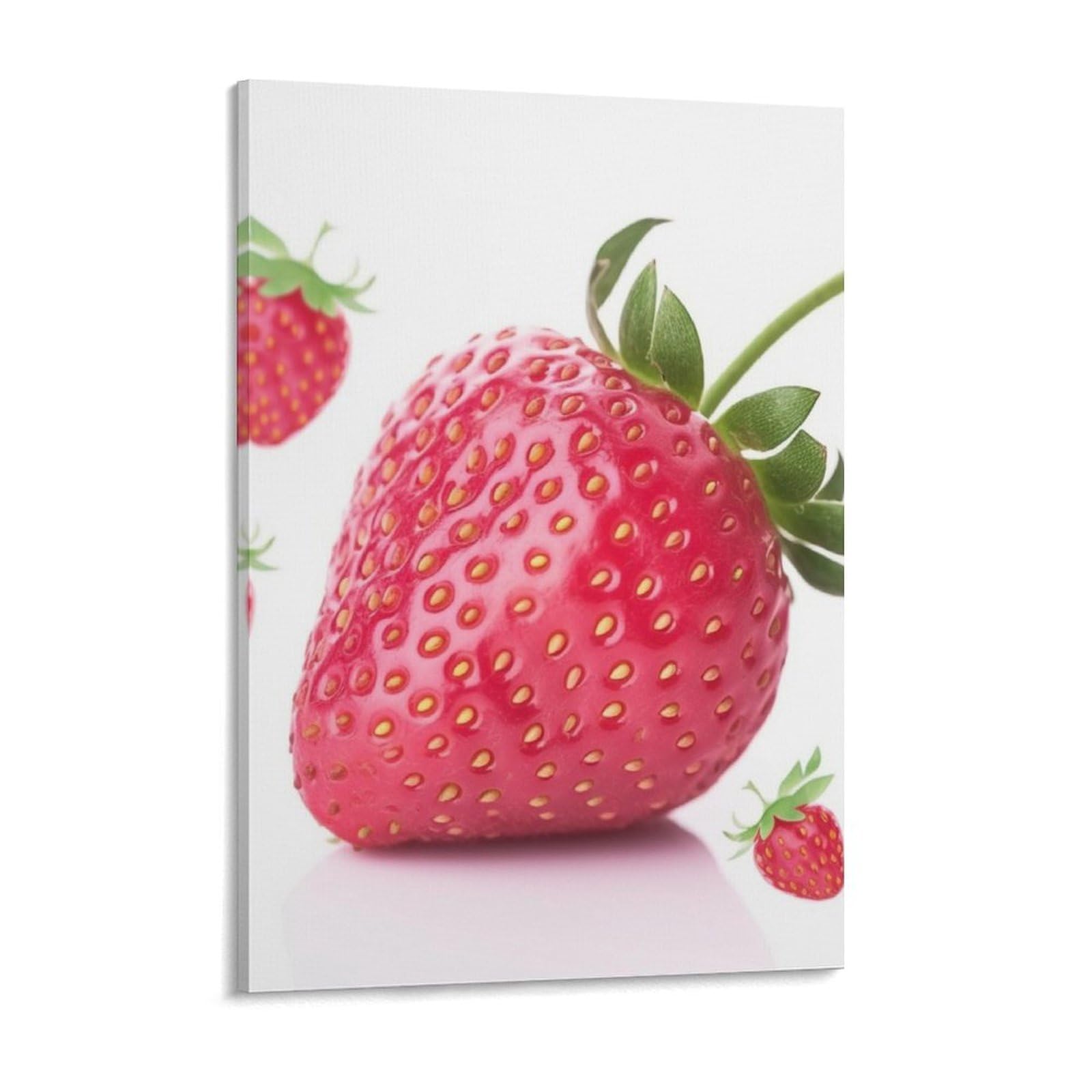 NTVOWPZO Strawberry Canvas Wall Art for Bedroom 18x24inch Canvas Prints Artwork for Walls Modern Picture Artwork Painting for Living Room Aesthetic Wall Paintings for Bathroom Kitchen Office Decor