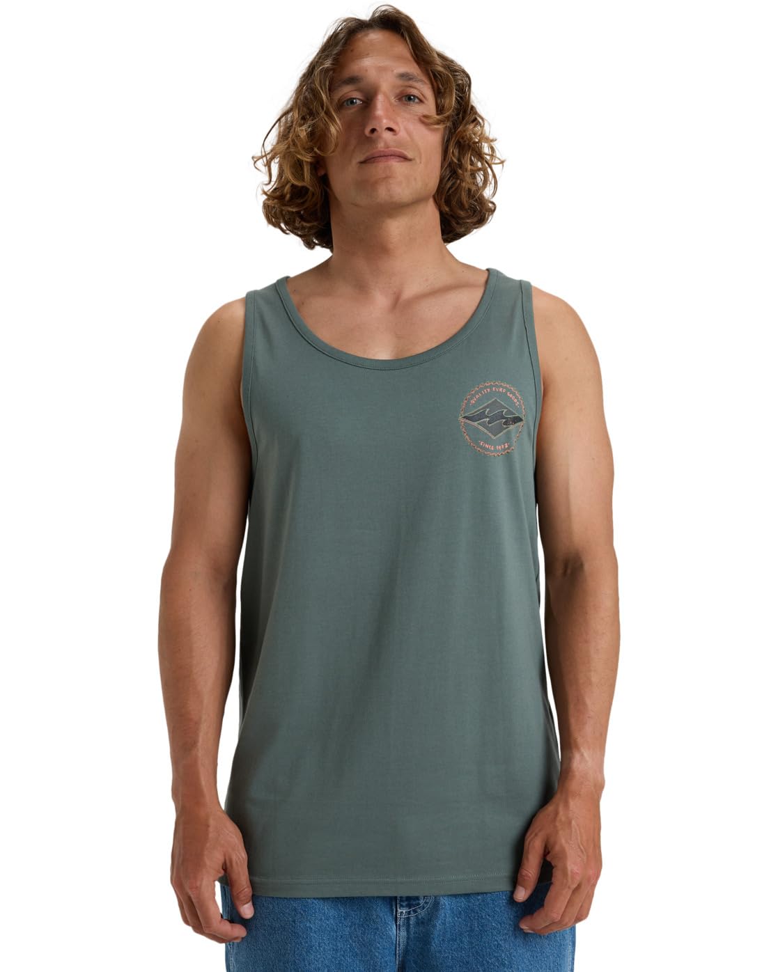 Billabong T Shirt Rotor Diamond TK Young Mens Green XS