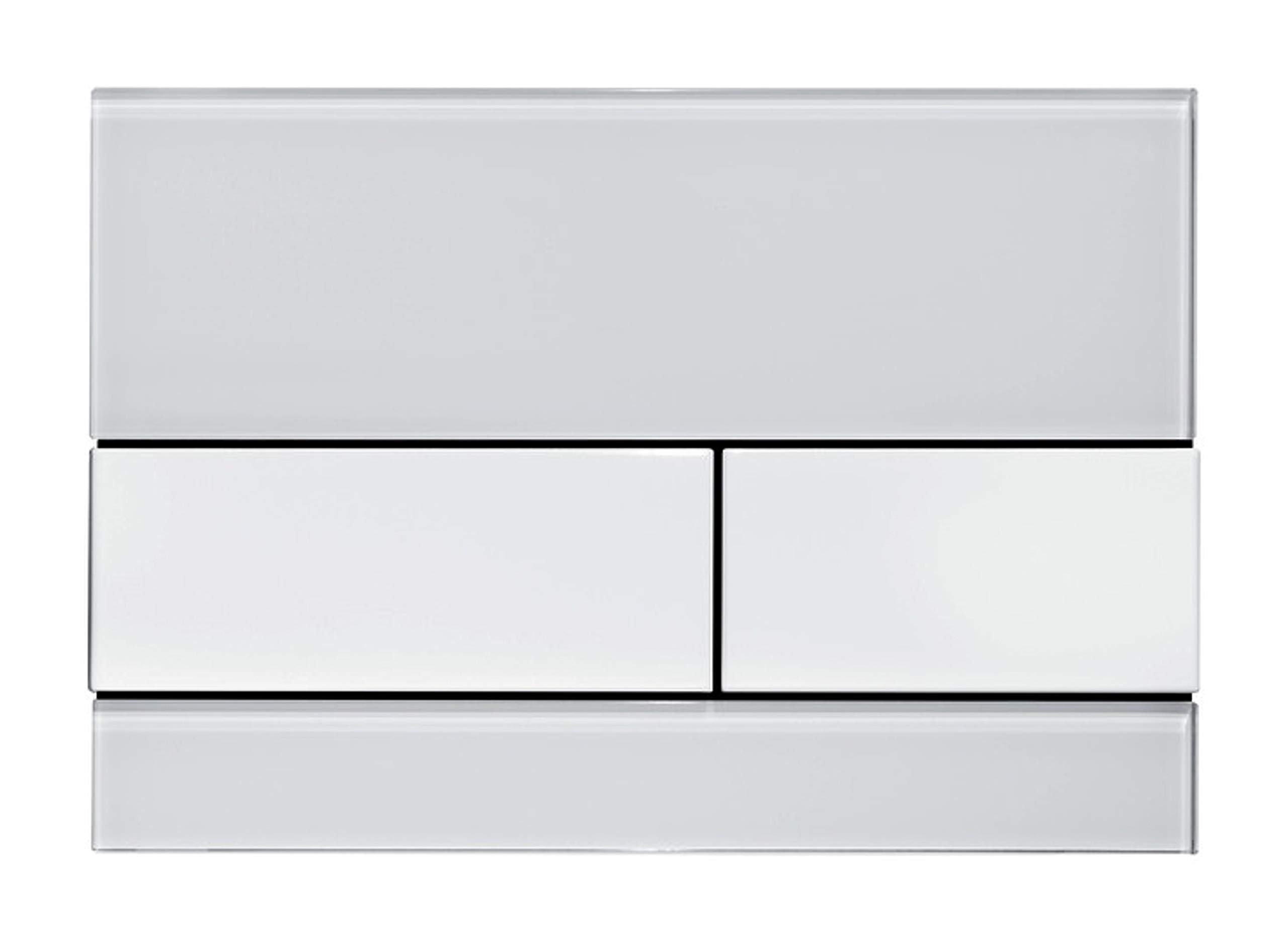 TECEsquare Betätigungsplatte, weiß/Edelstahl - 9240801