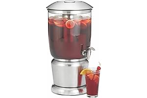 2.5 Gallon Tablecraft Water Infuser Dispenser with Tritan Stainless Steel