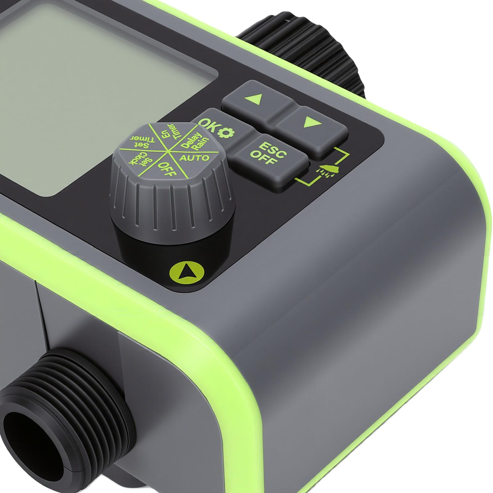 Yctze Timer Irrigazione a Doppia Zona, Programmatore Acqua con 4 Programmi Indipendenti for Irrigazione Giardino