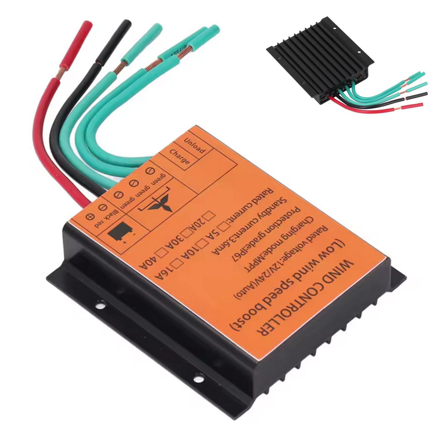 Regulator ładowania MPPT 9000W 12V/24V Automatyczny 48V do generatora turbiny wiatrowej, wodoodporny prostownik (48V)