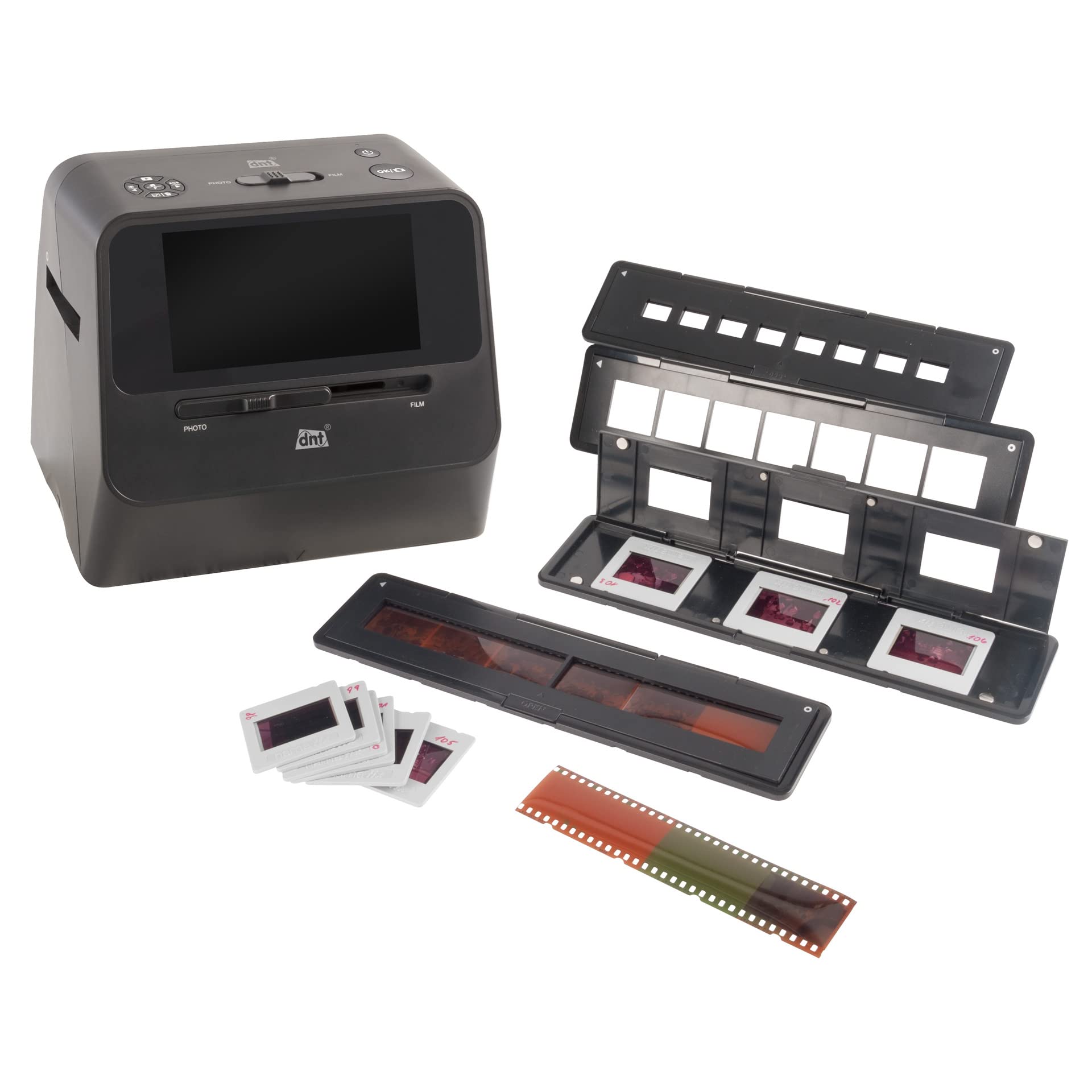 DNT 4-in-1 Kombi-Scanner SlideCopy PRO 14 MP Bildscanner Akkubetrieb SD-Karte
