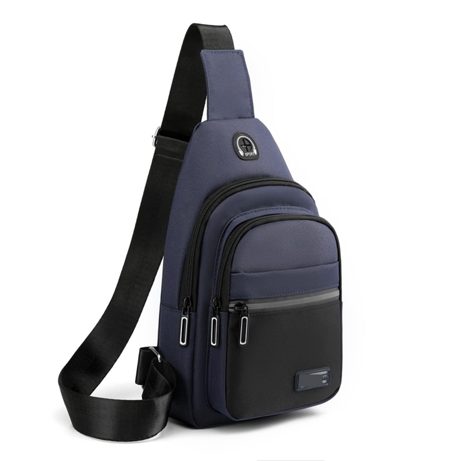 DieffematicXB Torba męska Outdoor Sports Chest Bag Versatile Men's Convenient Mesh Breathable Chest Bag Waterproof (Color : B)