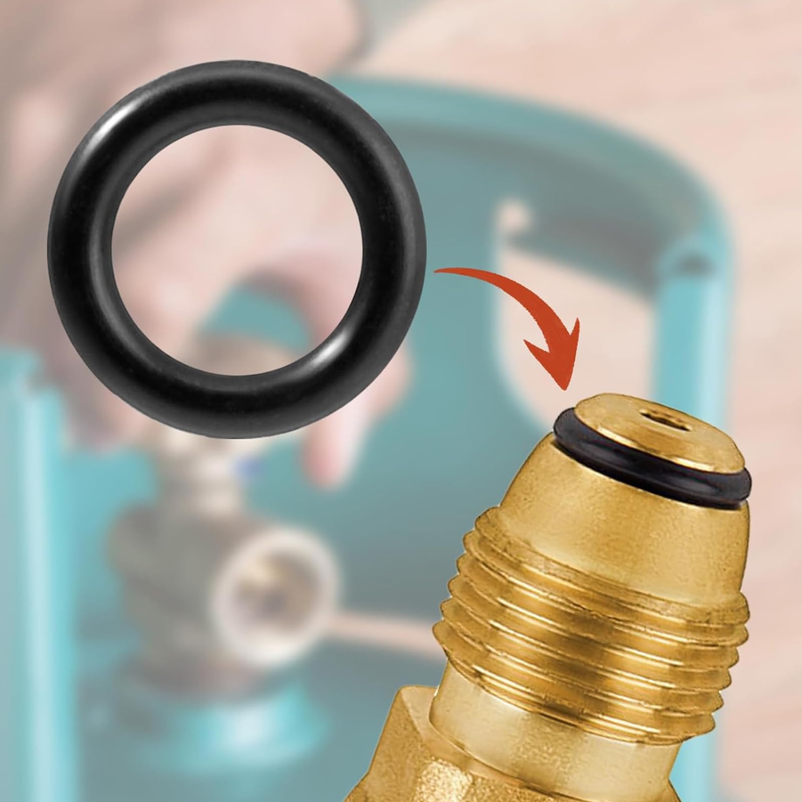 50 Pezzi O-ring in Silicone per Raccordi Rapidi G 1/2 Pollici, Guarnizioni di Tenuta Resistenti all'Usura, Kit Anelli di Ricambio per Tubi da Giardino, Idraulica e Connettori a Innesto