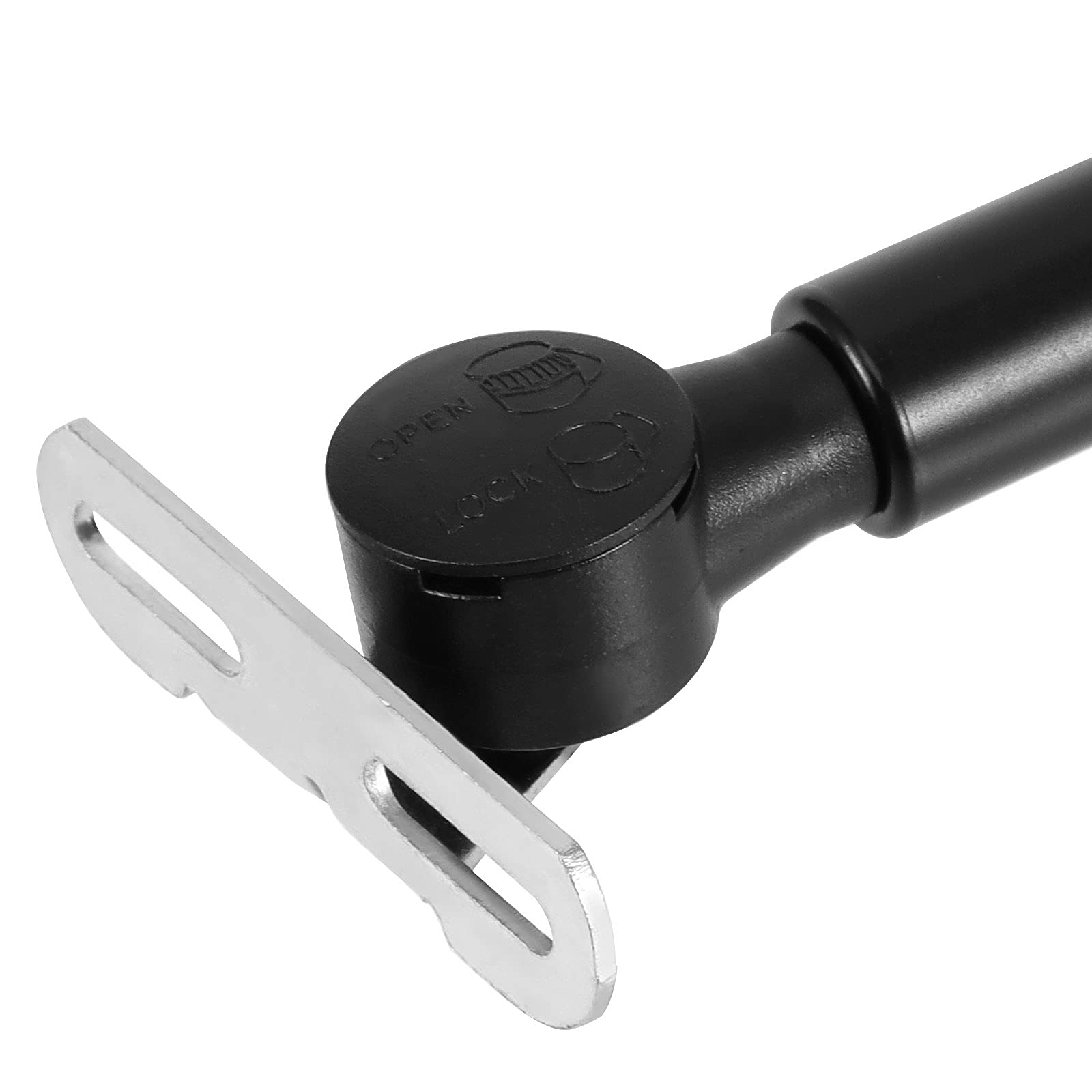 Gasdruckfedern, 100 N/11,3 kg, 25,4 cm, sanft schließende Gasdruckfeder, hydraulische Unterstützung, Schrankscharnier für Küche, Schrank, Schwarz, 12 Stück
