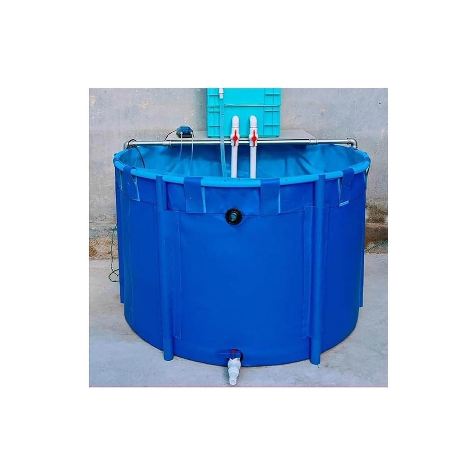 Piscine hors sol à cadre pliable avec toile indéchirable étanche